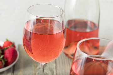 Refreshing Pink Rosé Wine