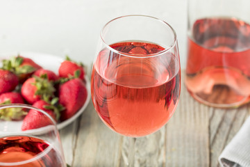 Refreshing Pink Rosé Wine