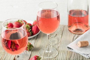 Refreshing Pink Rosé Wine