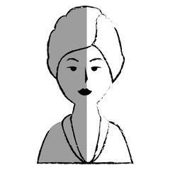 woman in spa character vector illustration design