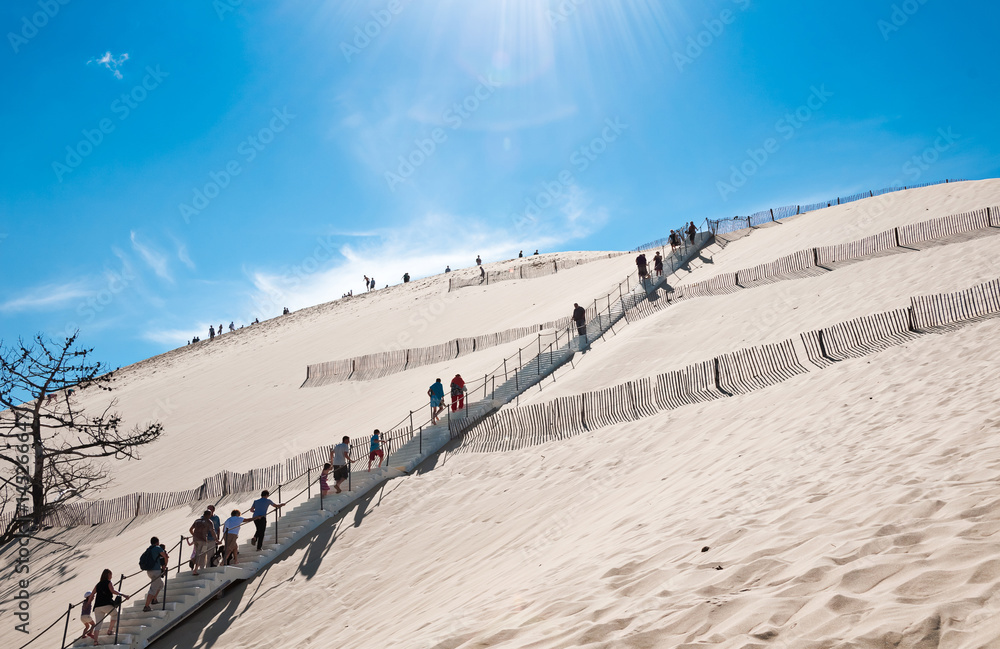 Wall mural Dune du Pyla - the largest sand dune in Europe, Aquitaine, France