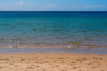 Fototapeta na wymiar abstract calm clear blue sea background, Tenerife