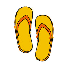 spa flip flops icon vector illustration design