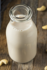Obraz na płótnie Canvas Healthy Organic Cashew Milk