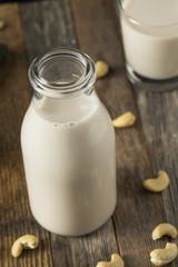 Obraz na płótnie Canvas Healthy Organic Cashew Milk
