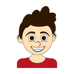 boy happy child icon image vector illustration design 