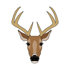deer animal icon image vector illustration design 