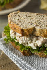 Homemade Healthy Chicken Salad Sandwich