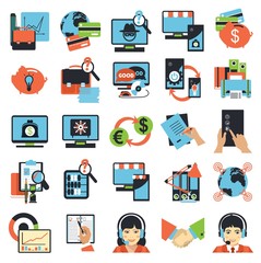 Business center icons
