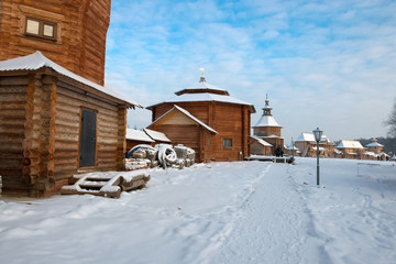 Holy spring gremyachiy Klyuch. A pilgrimage center. Svyatogorye. Moscow region, Sergiev Posad district, village Vzglyadnevo