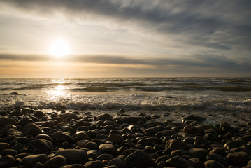 Beautiful breathtaking view at North Sea, Denmark