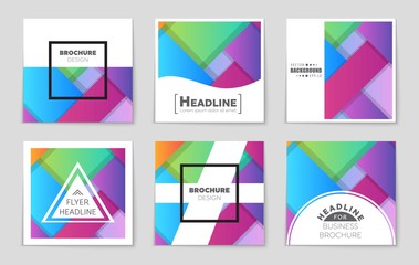 Abstract vector layout background set. For art template design, list, front page, mockup brochure theme style, banner, idea, cover, booklet, print, flyer, book, blank, card, ad, sign, sheet,, a4