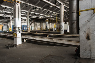 Obraz premium atelier de maintenance des trains