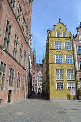 Stare miasto w Gdańsku wiosną/The old town in Gdansk by spring time, Pomerania, Poland