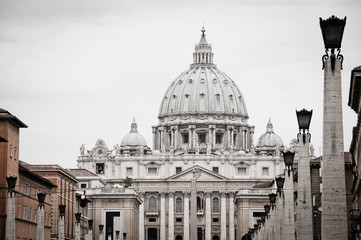 Fototapeta na wymiar Vatican, St Peter of Rome, Italy