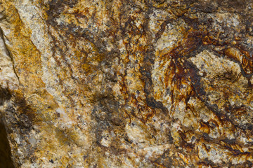 Rusty brown orange rock texture
