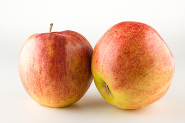 Apple on white background