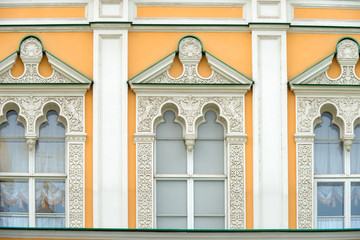 The architectural decoration of the Windows of the faceted chamber in the Moscow Kremlin