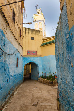 The streets of ancient Medina in Meknes