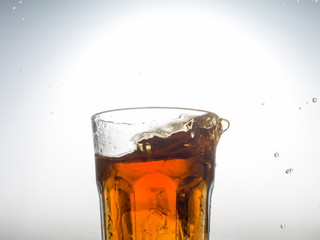 a glass with drink 
