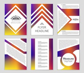 Abstract vector layout background set. For art template design, list, page, mockup brochure theme style, banner, idea, cover, booklet, print, flyer, book, blank, card, ad, sign, sheet,, a4