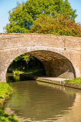 Morning view bridge over canal England United Kingdom