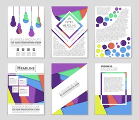 Abstract vector layout background set. For art template design, list, front page, mockup brochure theme style, banner, idea, cover, booklet, print, flyer, book, blank, card, ad, sign, sheet,, a4