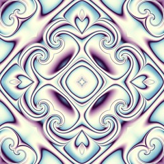 Abstract square background. Symmetric retro decorative ornament pattern