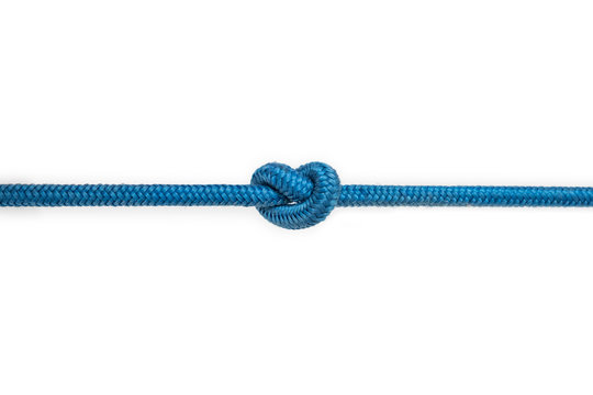 rope ,  knot isolated on white background