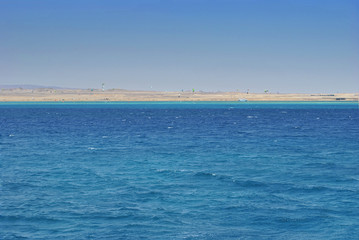 Landscape red sea. Nature in Egypt.