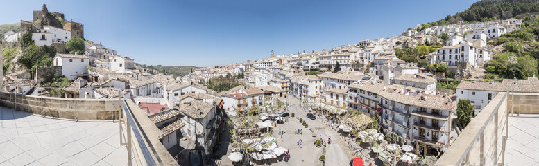 Fototapeta premium Panoramic view of Cazorla village, in the Sierra de Cazorla, Jaen, Spain