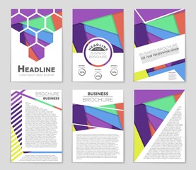 Abstract vector layout background set. For art template design, list, front page, mockup brochure theme style, banner, idea, cover, booklet, print, flyer, book, blank, card, ad, sign, sheet,, a4