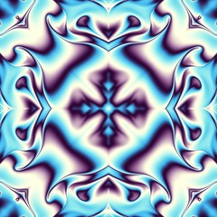 Abstract square background. Symmetric decorative ornament pattern