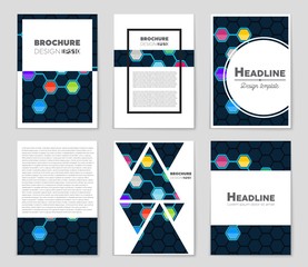 Abstract vector layout background set. For art template design, list, page, mockup brochure theme style, banner, idea, cover, booklet, print, flyer, book, blank, card, ad, sign, sheet,, a4.
