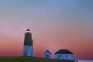 Point Judith Lighthouse at Sunrise