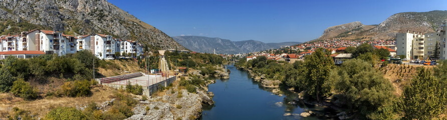 Fototapeta na wymiar Mostar old city, Bosnia and Herzegovina