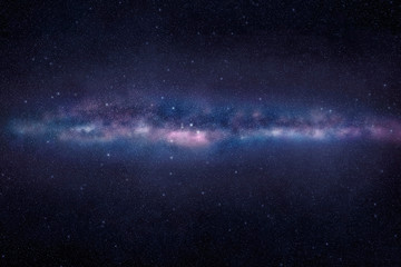 Cosmos scene of galaxy and stars in universum
