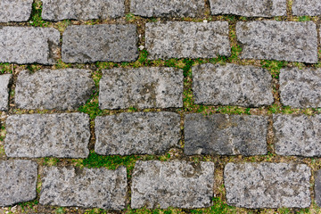 Calzada adoquinada de piedra