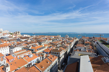 Fototapeta na wymiar Vista de Lisboa desde mirador