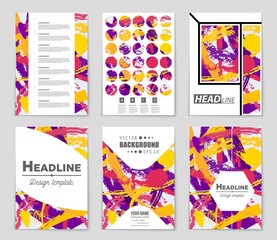 Abstract vector layout background set. For art template design, list, front page, mockup brochure theme style, banner, idea, cover, booklet, print, flyer, book, blank, card, ad, sign, sheet,, a4.