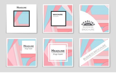 Abstract vector layout background set. For art template design, list, front page, mockup brochure theme style, banner, idea, cover, booklet, print, flyer, book, blank, card, ad, sign, sheet,, a4