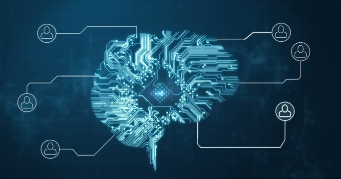 Conceptual video of circuit connection brain