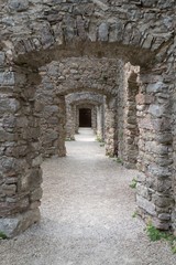 Fototapeta na wymiar beautiful castel belfort ruin in italy