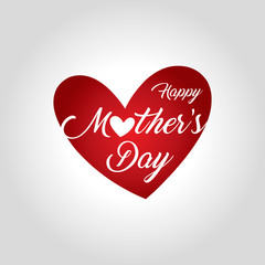 happy mothers day greeting card vector illustration