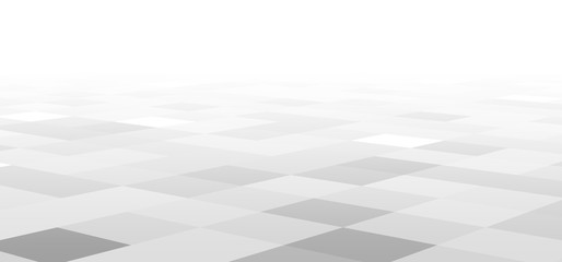 Obraz premium Gray and white perspective checkered background.