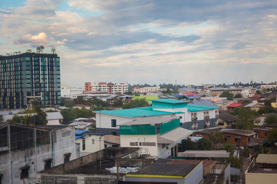 Udon Thani cityscape from roof