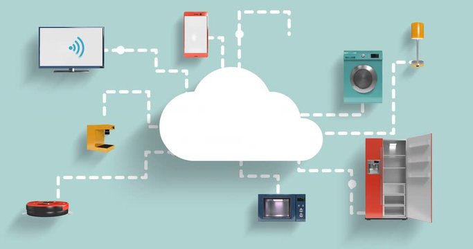 Home appliances connecting through cloud computing