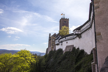 Fototapeta na wymiar wartburg castle eisenach germany