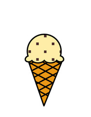 アイス、チョコチップ(バニラ)