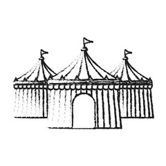 circus tent icon image vector illustration design 